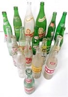 Lot of 19,Assorted Soda Bottles