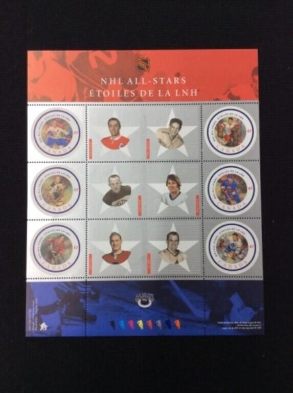 Canada, Nhl All-star Game 2, Full Sheet, Mnh