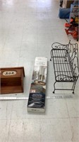 Shelf, gourmet rack, metal doll bench