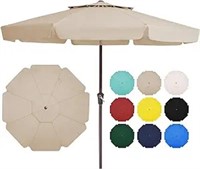 Jearey 9ft 2-tiers Patio Umbrellas Outdoor Large