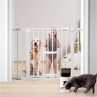 Tiovo Baby Gate With Cat Door Adjustable, 29"-41"