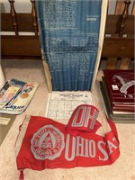The Ohio State University pennants & Bascom maps