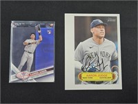 Lot 2 Aaron Judge Yankees with Rookie Card & Box -