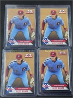 Lot of 4 Alec Bohm Phillies National BB Card Day -