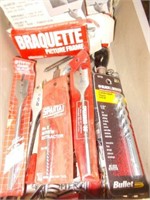 Drill Bits, Sharpening Stone, Picture Frame