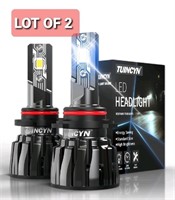 Lot of 2, TUINCYN 9006 HB4 LED Headlight Bulb, +40