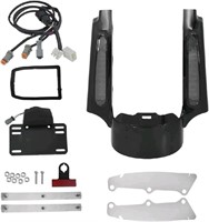 HDBUBALUS Motorcycle Rear Fender Fascia with LED L