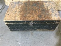 Wooden trunk, 30”L x 17”W x 13”T