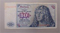 1970 German Ten-marks Notes