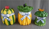 Fitz & Floyd Vegetable Cookie Jars