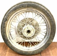 Goodyear Mm 90–19t Tire W/ Motorcycle Spoke Rim