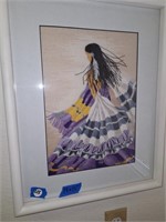 NATIVE AMERICAN GIRL EMBROIDERY