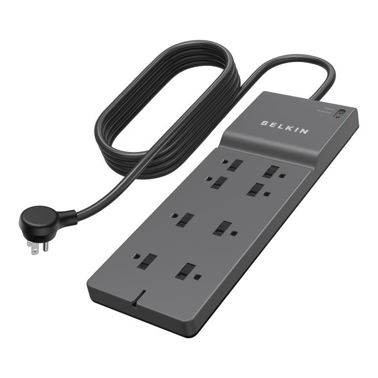 Belkin 8-Outlet Surge Protector w/ 8 AC Outlets &