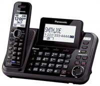 Panasonic 2-Line Cordless Phone System with 1 Hand