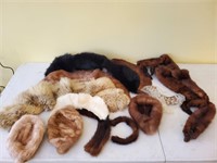 Minks and assorted furs hats