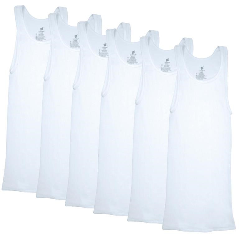 Hanes Mens ComfortSoft 6 Pack Tagless A-Shirts Und