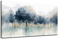 Foggy Forest Canvas Wall Art - 30 x 60