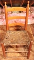 Wood Chair - 34 x 19 x 14