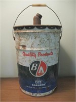 B/A 5 gal advertising pail