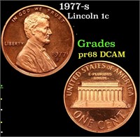 Proof 1977-s Lincoln Cent 1c Grades GEM++ Proof De