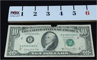 1981A Federal Reserve $10.00 Note (Normal Size)