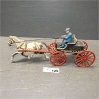 Cast Iron Horse & Wagon