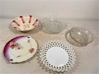 antique glass & porcelain