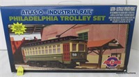 Atlas “O” Industrial Rail Phila. Trolley Set, OB