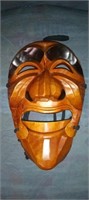 Korean carved wood with hahoe mask and movable