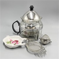 Tea Pot w/ Tea Time Items