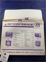 Vintage Sams Photofact Folder No 775 Console TVs