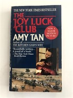 The Joy Luck Club paperback book signed by Amy Tan