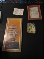 GROUP- COASTERS, PICTURE, BLESSING OF ST FRANCIS