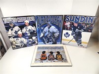 GUC Assorted Wood Plaque Hockey Wall Art (x4)