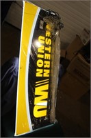 western union plastic lite up sign (works ) -