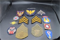 Lot of WW1 & WW2 Era Patches - Nice Lot!