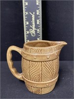 Vintage Ranch House Ceramic Barrel Creamer