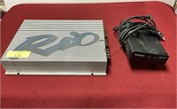 Rio power amplifier and Panasonic video AC