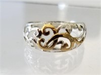 Two-Tone Designer Estate Ring