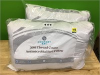 Comfort Bay Antimicrobial Pillow lot of 2