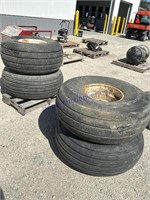 16.5-16.2 tires & rims, bid X4