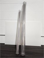 Clear Plastic Table Protectors Set of 2