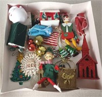 Box of Assorted Christmas Ornaments