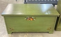 Vintage Painted Wooden Chest