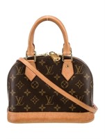 Louis Vuitton Brown Monogram Alma Handle Bag