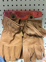 XL Plainsman leather gloves 2 pairs