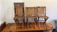 Antique wood folding chairs
Simmons CO. Kenosha