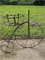 Metal Penny-Farthing Bicycle Plant Stand