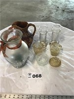 VASE, PITCHER, GLASSWARE