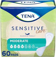 TENA Incontinence Pads  Moderate Absorbency  60 ct